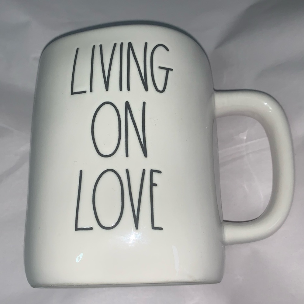 Rae Dunn “LIVING ON LOVE” Mug by Magenta (NEW)